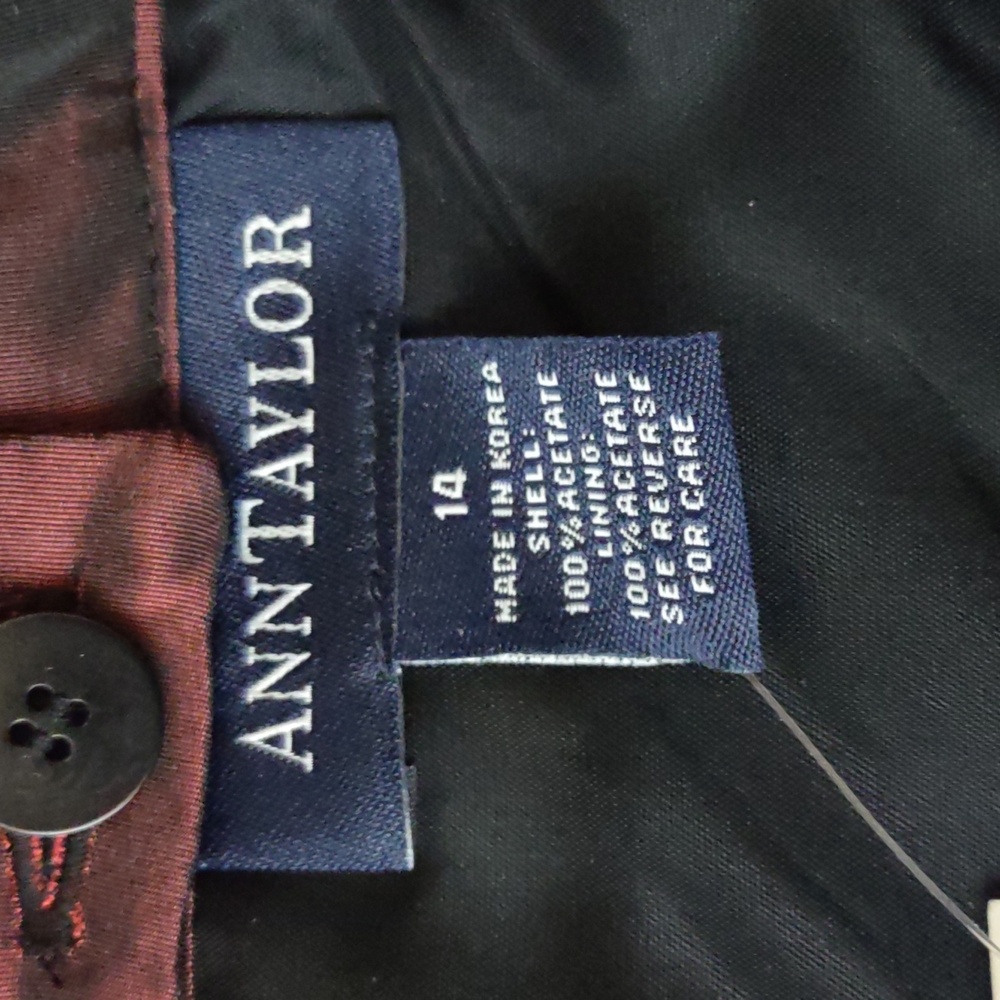 Ann Taylor Irridescent Taffeta Skirt - Picture 7 of 8